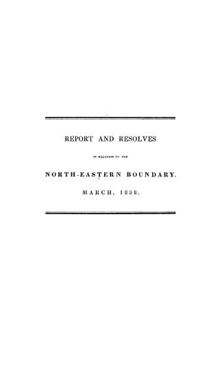 Report and resolves in relation to the north-eastern boundary