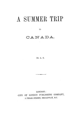 A summer trip to Canada