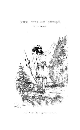 The Huron chief and other poems