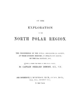 On the exploration of the north polar region