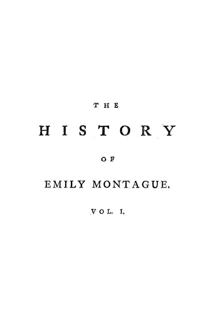 The history of Emily Montague