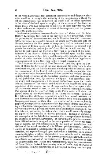 Maine and New Brunswick. : Message from the president of the United States, upon the subject of the present state of affairs between the state of Main(...)