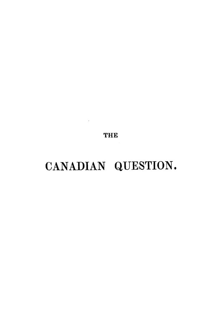 The Canadian question