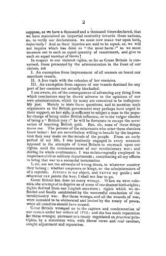 Mr. Pickering's speech in the Senate of the United States, on the resolution offered by Mr. Hillhouse to repeal the several acts laying an embargo, November 30, 1808