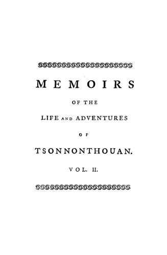 Memoirs of the life and adventures of Tsonnonthouan