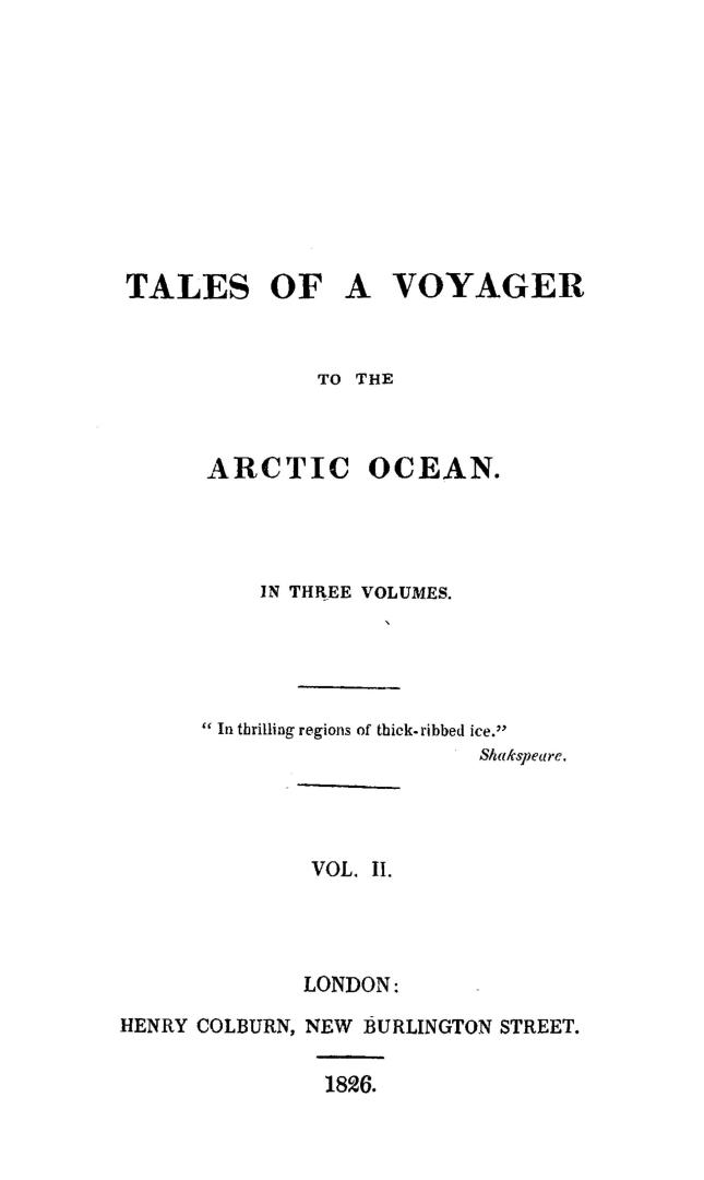 Tales of a voyager to the Arctic Ocean