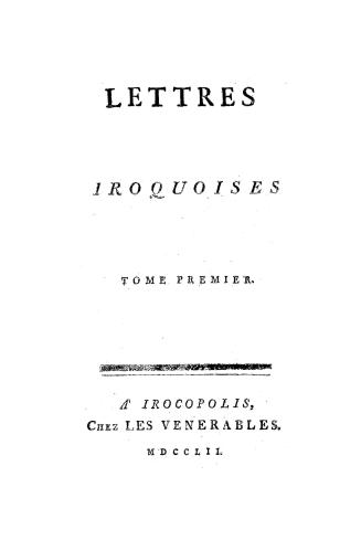 Lettres iroquoises