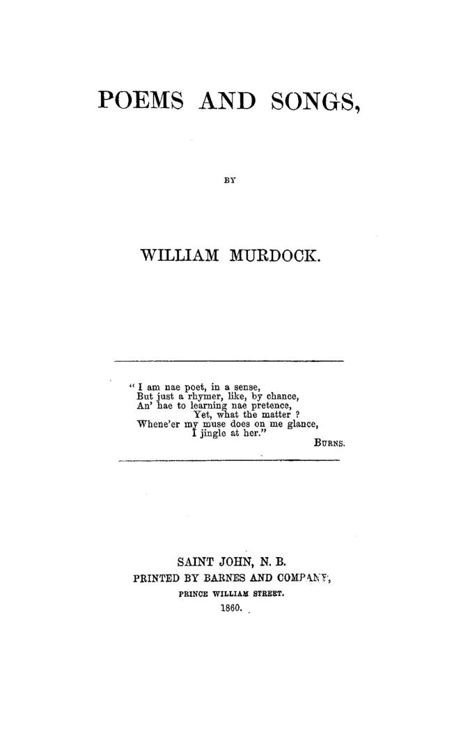 Poems and songs