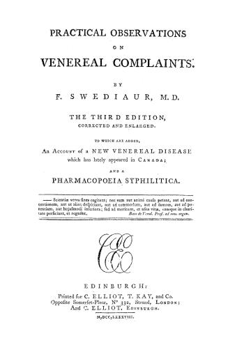 Practical observations on venereal complaints