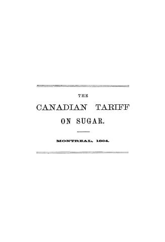 The Canadian tariff on sugar
