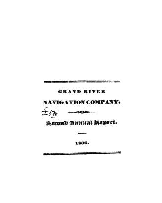 Annual report...to which is added the engineer's report, the bye-laws and the rates of tolls