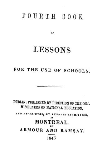 Fourth book of lessons for the use of schools