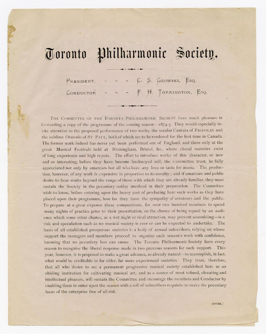 Toronto Philharmonic Society