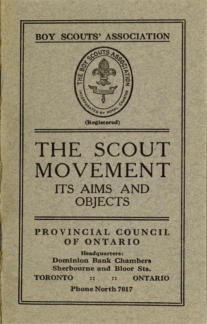 Boy Scout's Association, Aims and Objectives