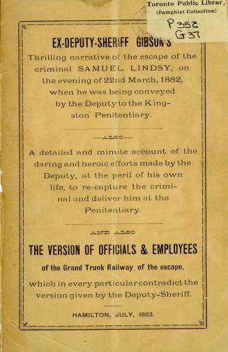 Escape of the criminal Samuel Lindsy