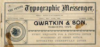 The Petite Typographic Messenger : monthly devoted to the typographic art