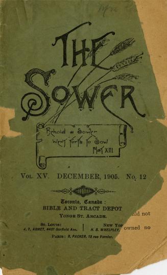 The Sower, vol. XV, December, 1905, No. 12