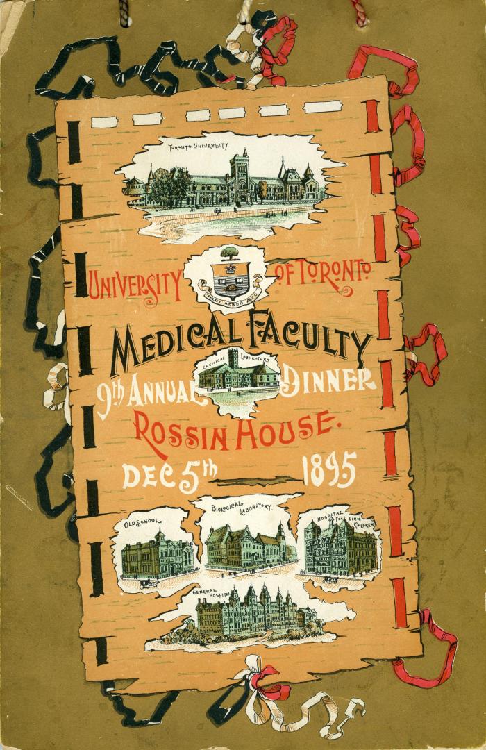 University of Toronto, Medical Faculty, 9th annual dinner, Rossin House, Dec