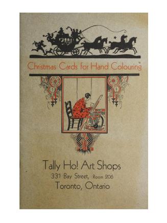 Christmas cards for hand colouring 1931