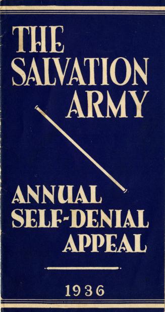 The Salvation Army annual self-denial appeal