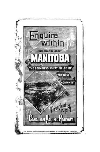 Enquire within for information about Manitoba and the boundless wheat fields of the new Northwest, : through which runs the Canadian Pacific Railway