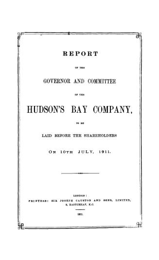 Report of the governor and committee