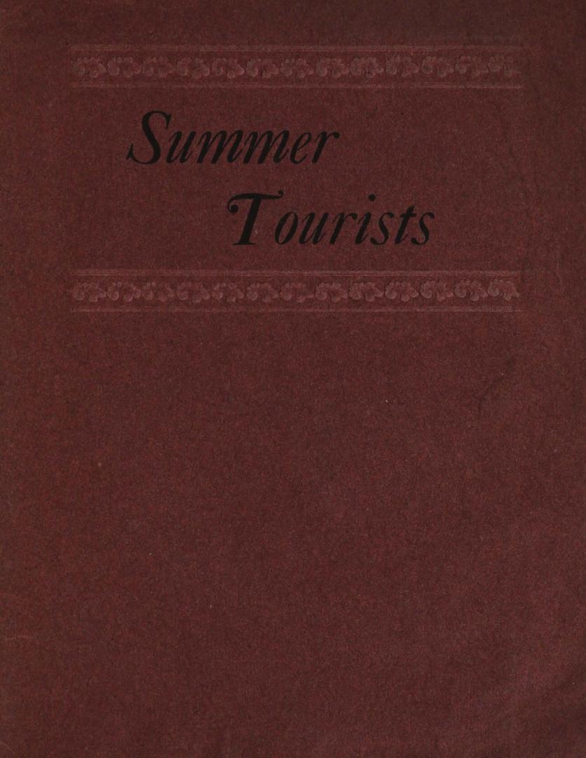 Summer tourists: a manual for the New Brunswick farmer