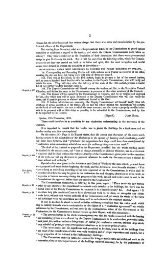 Memorandum [refuting charges made in the Report of the Commissioners on the Ottawa buildings