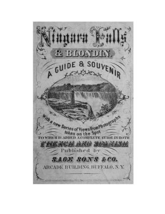 Niagara Falls. : a guide and souvenir with a new series of views from photographs taken on the spot. To which is added a complete guide in French and Spanish