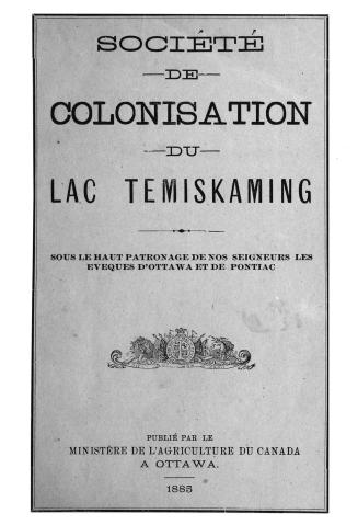 Société de colonisation du lac Témiskaming
