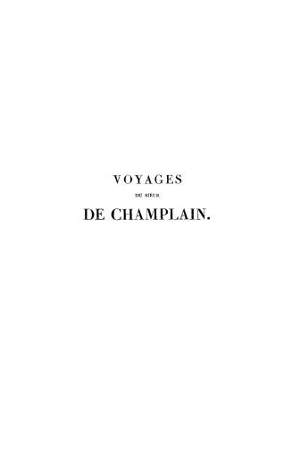 Voyages du Sieur de Champlain : ou, Journal és découvertes de la Nouvelle France