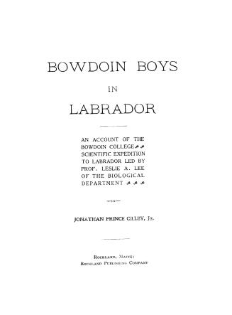 Bowdoin boys in Labrador