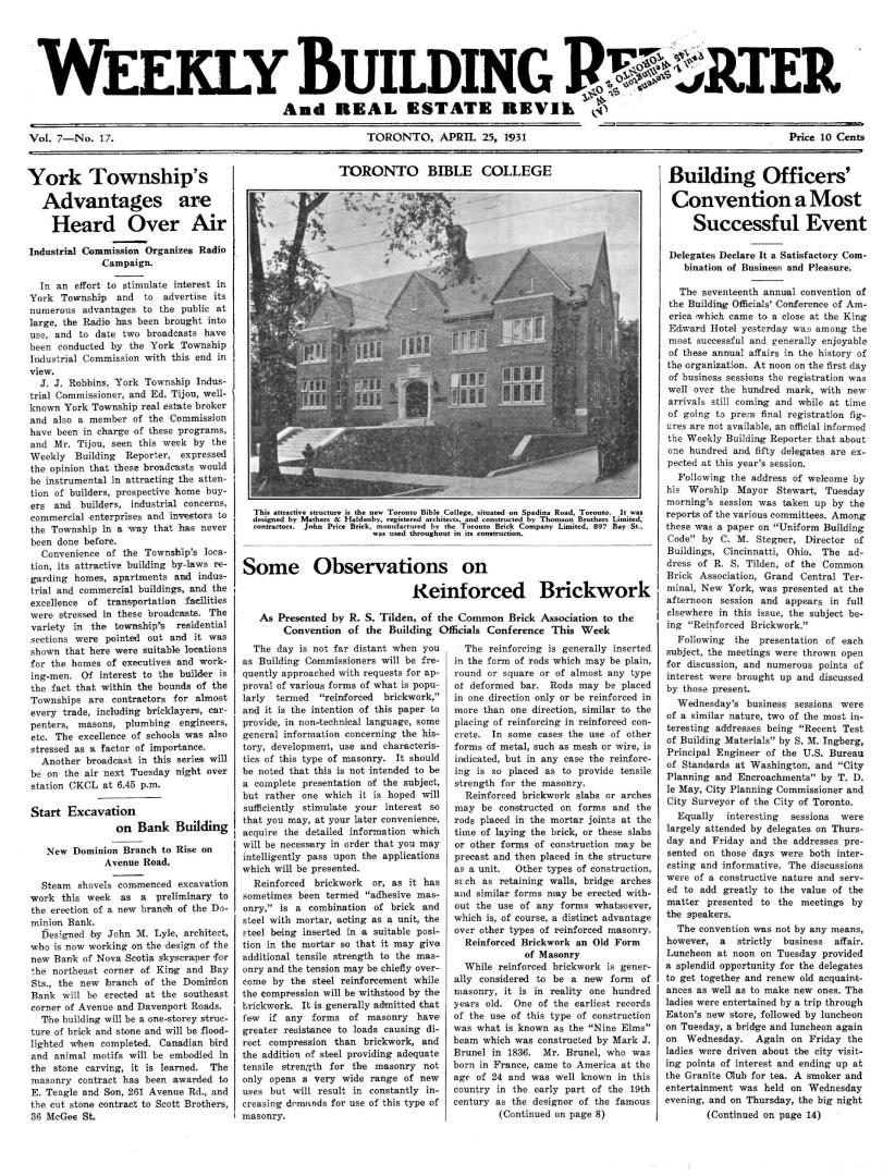 Weekly building reporter and real estate review, 1931-04-25