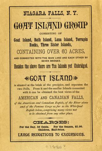 Niagara Falls, N.Y. : Goat Island group...