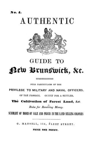 Authentic guide to New Brunswick, &c