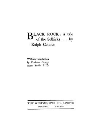 Black Rock : a tale of the Selkirks
