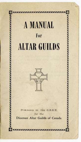 A manual for altar guilds, published by the G