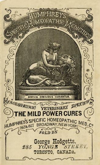 Humphrey's Specific Homeopathic Medicine Co. (New York, N.Y.)
