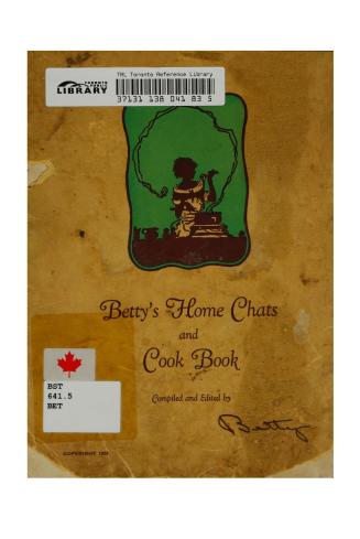 Betty's home chats and cookbook