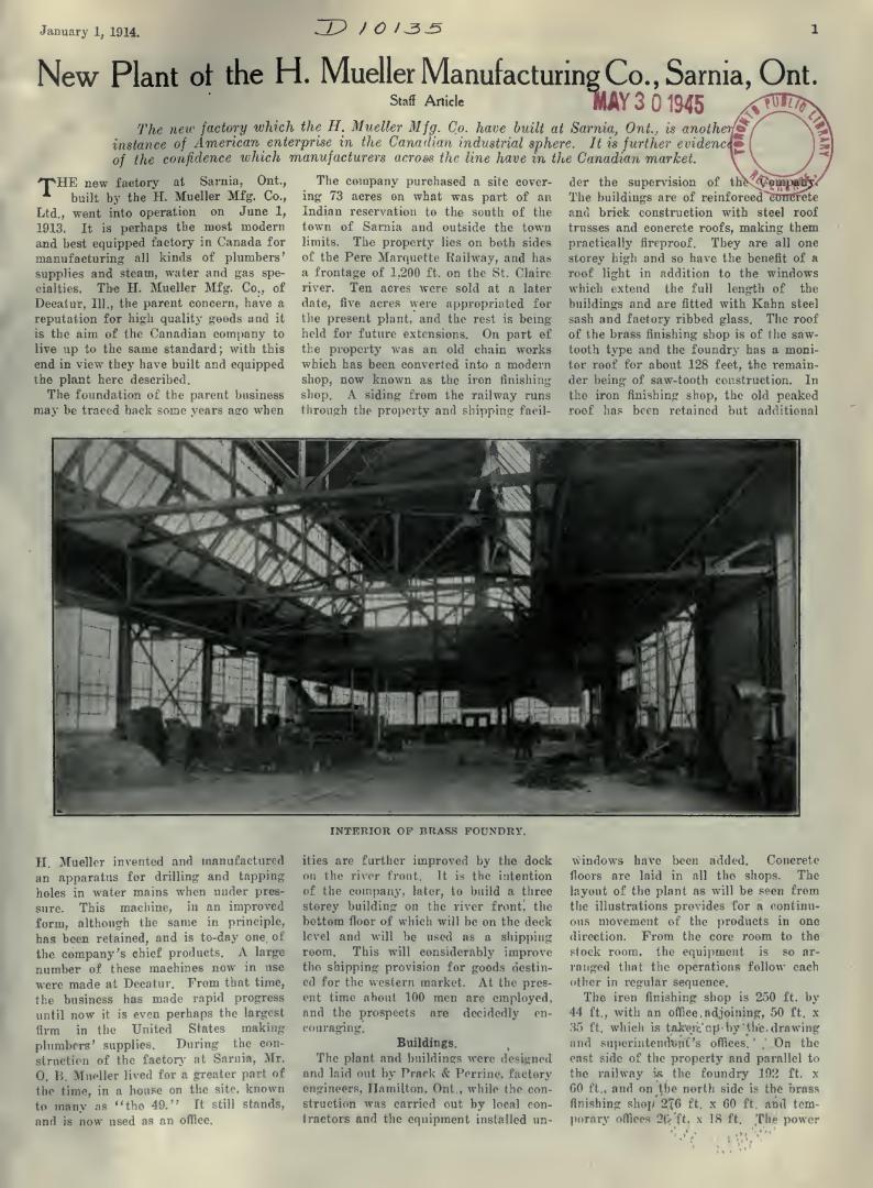 Canadian machinery and manufacturing news, January-June 1914