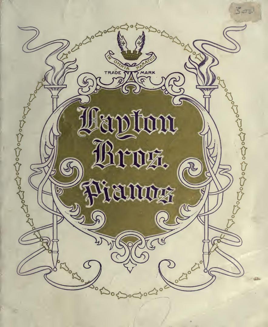 Layton Bros. pianos, organs and piano-players : wholesale and retail