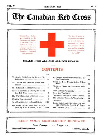 Canadian Red Cross (volume V, number 2)
