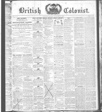 British Colonist October 16, (1846)