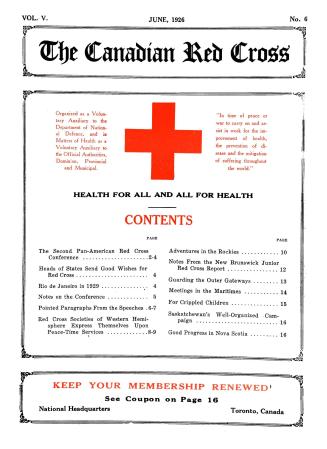 Canadian Red Cross (volume V, number 6)