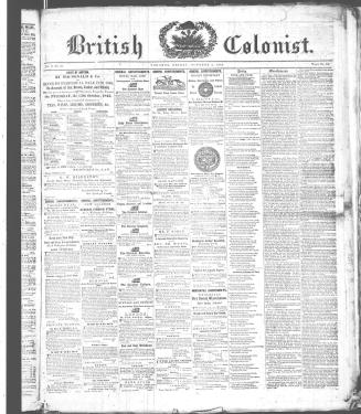 British Colonist October 02, (1846)