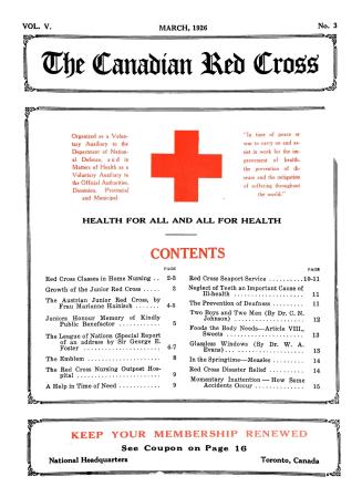 Canadian Red Cross (volume V, number 3)