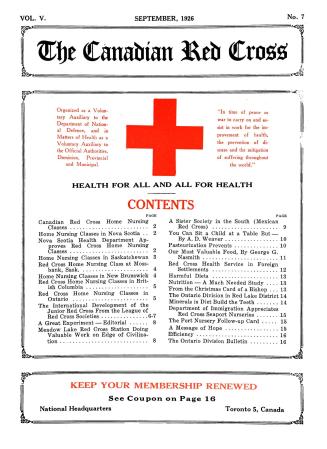 Canadian Red Cross (volume V, number 7)