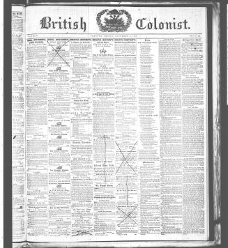 British Colonist November 03, (1846)
