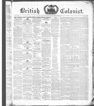 British Colonist November 20, (1846)