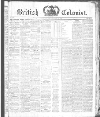 British Colonist (January 20, 1846)